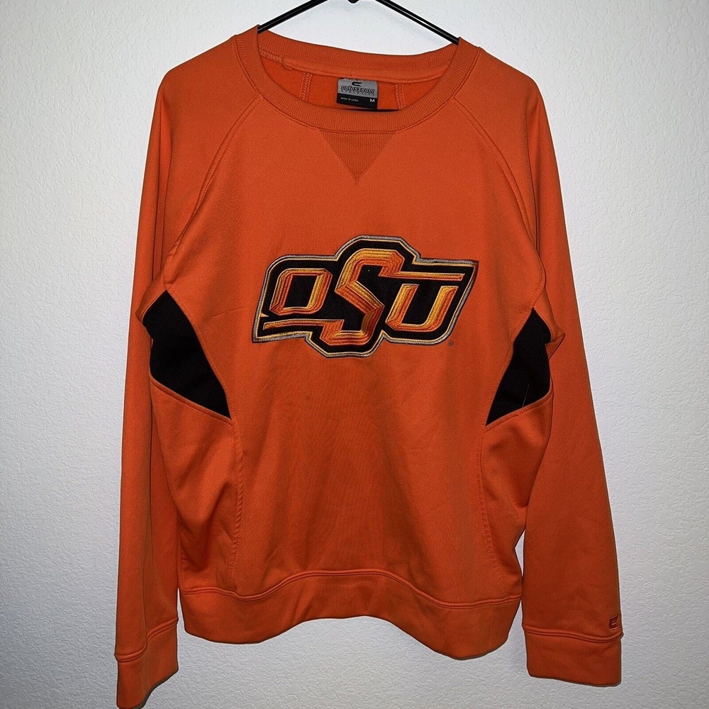 Vintage Oklahoma State Cowboys Crewneck Sweater Orange Coliseum Medium